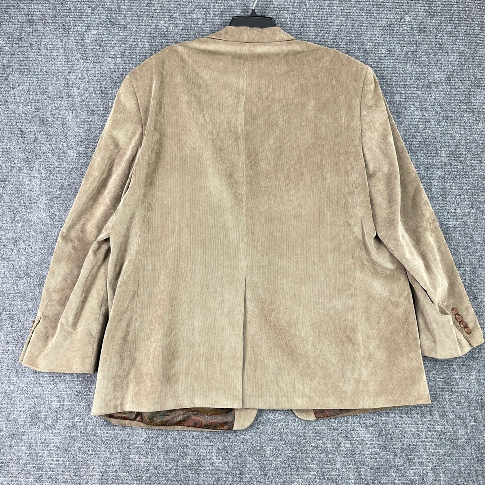 Vintage Lauren Ralph‎ Lauren Corduroy Blazer Men 50R Paisley Lined Tailored Y2K - Picture 5 of 16